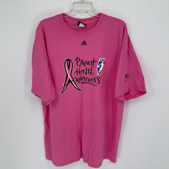 adidas Tops - Adidas Women's Pink WNBA Breast Health Awareness Phoenix Mercury Tee Size L